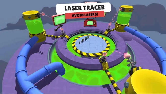 stumble guys laser tracer